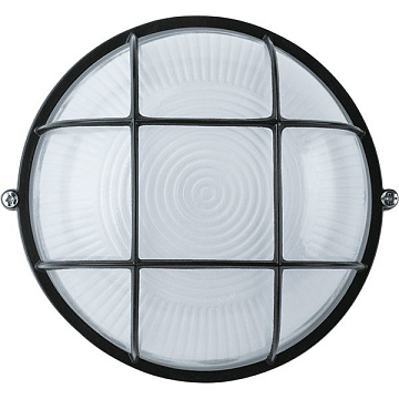 Светильник NAVIGATOR NBL-R2-60-E27/BL 60 Вт Е27 круг черный решетка 94812