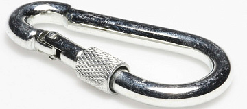 12 Карабин с фиксатором ЦИНК DIN5299D (100)