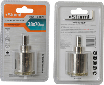 Коронка алмазная 38мм Sturm 1055-10-3870