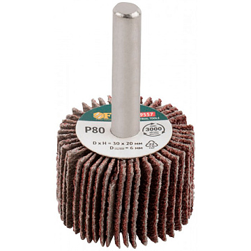 Диск лепестковый д/дрели 30*20*6 P80 FIT 39557