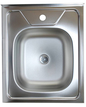 Мойка из нержавеющей стали VLADIX (600*500*0.4) (ПРАВАЯ) глубина-130