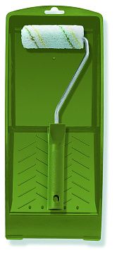 Набор валик CE зеленый микрофазер 100мм +ванночка 15*32см 86527002