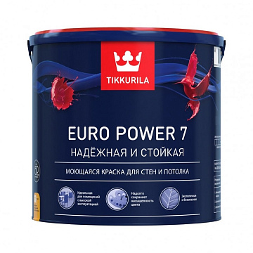 Краска EURO-7 С 9л TIKKURILA (Машинная колеровка)