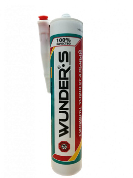 Герметик силиконовый санитарный Wunder-S Элемент 300мл (белый)