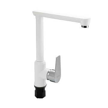 Смеситель АБС-ПЛАСТИК BRIMIX для кухни - БЕЛЫЙ (466)