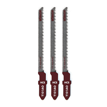 Пилки эл.лобз. для дерева 45/1,4мм Т101АО фигурн.чист.рез 3шт  85271 БИБЕР