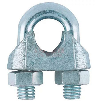 Зажим для стальных канатов М3 DIN741 оцинкованный (слон)