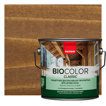 NEOMID BiO COLOR Classic защитная декоративная пропитка для древесины (Дуб, 0,9 л)