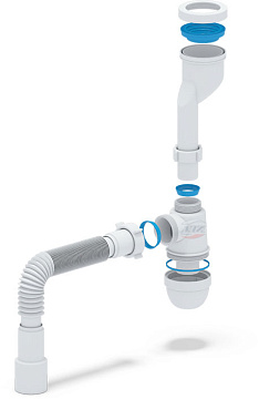 Сифон "АНИ" для писсуара с трубой 32х40/50 (U 1016)