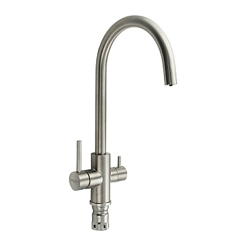 юСмеситель MAGNUS для кухни с изливом для чистой воды, C-образный излив, матовый (9120)