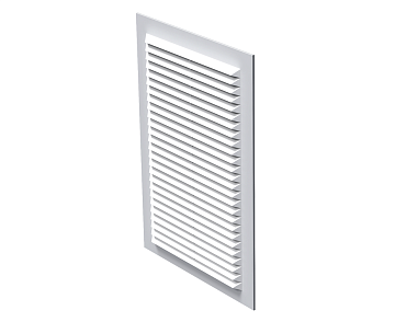 Решетка МВ 125-1с белая