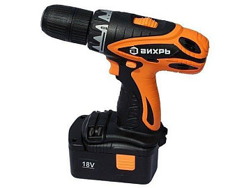 Дрель-шуруповерт аккум. Вихрь ДА-18Л-2К (2.0А/ч) 72/14/9