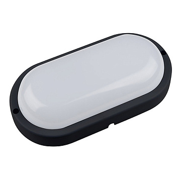 Светильник с/д, с  датчиком движения. Овал ULW-Q213 12W/NW SENSOR IP65 BLACK