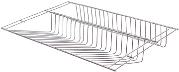 Полка для обуви 603х406мм (двойная) блест.аллюминий L9442GA