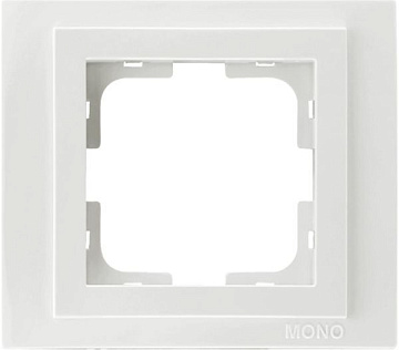 Рамка MONO DESPINA 1 п. белая (24) 102-190000-160