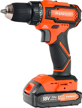 Дрель-шуруповёрт акк. PATRIOT BR 207 UES Б/Щ 20В  2.0Ач 180301507