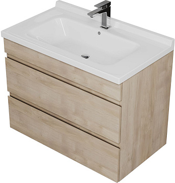 MIRSANT KARELIA 80 Тумба подвесная с умывальником SIMPLE-80