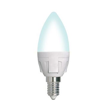 Лампа UNIEL LED-C37 7W/4000K/E14/FR/DIM PLP01WH свеча мат