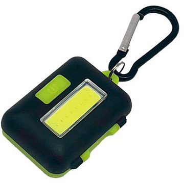 Фонарь брелок КОСМОС 2ВтCOBLED походный кемпинг, пластик, карабин