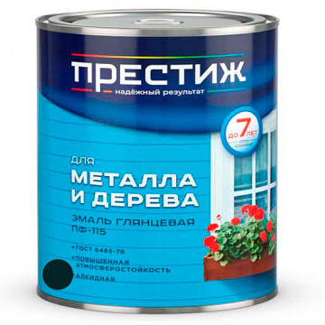 Эмаль ПФ-115 Чёрная 1,9кг Престиж