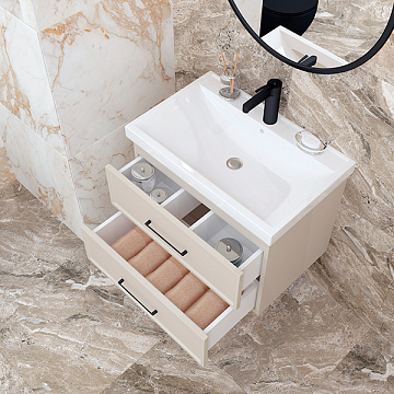 EVAGOLD "LEIA" 70 Тумба подвесная c Умывальником ГРЭММИ-70