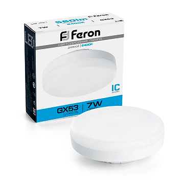 Лампа с/д FERON 7W 230V GX53 6400K, LB-451 25866