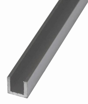 Алюминиевый швеллер 10х10х10х1,5 (2,0м) серебро