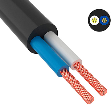 Провод ПВС 2х2,5 ГОСТчерн.