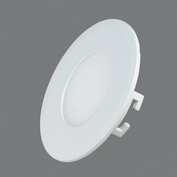 Светильник Elvan 102R-3W-3000K LED, 3W встраиваемый круглый