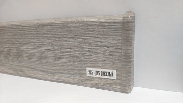 Плинтус напольный Деконика 85мм Дуб Снежный 215 2,2м (уп. - 20 шт.)