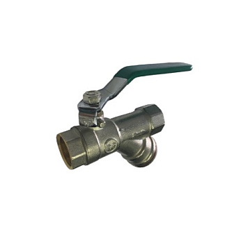 Кран шаровый с фильтром d25(1) рычаг СТК серия5000 (5025.09)