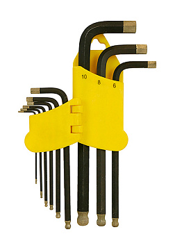 Ключи шестигранные длинн. 9шт (1.5-10мм) Hanskonner HK1045-04-9-L