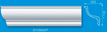 Плинтус потолочный 215047 Формат 2м (17) new