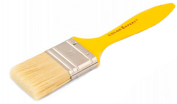 Кисть плоская CE желтая  иск. ворс 50мм 81435002