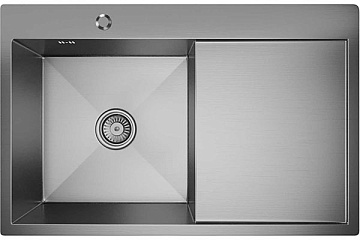 Мойка из нержавеющей стали MIXLINE PRO 78*50 (ЛЕВ) толщ.3,0*0,8мм, глубина 200мм (551877)