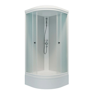 Душевая кабина TRITON РИФ (90*90) поддон НИЗКИЙ, стекло ГРЕЙС, профиль БЕЛЫЙ
