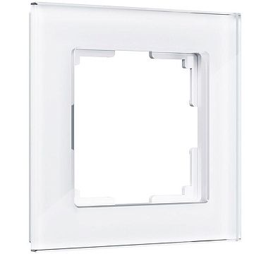 Рамка на 1 пост (белый,стекло) WL01-Frame-01 