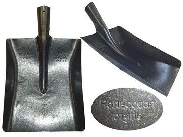 Лопата совковая 501 песочная (рельсовая сталь) б/ч