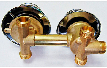 Смеситель для душевой кабины 3-х режимный 150 мм ERLIT вывод резьба 1/2 (2121025006)