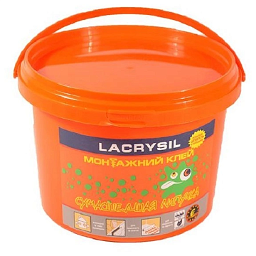 Клей СумасшедшаяЛипучка белый 1кг (12шт) Lacrysil