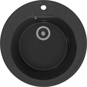 Мойка из искусственного мрамора MIXLINE ML-GMS01 D475мм, ЧЕРНЫЙ (308)