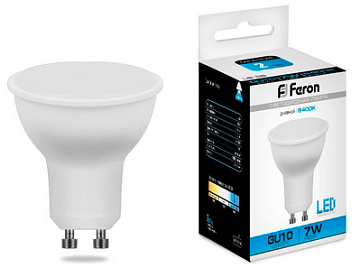 Лампа с/д FERON GU10 7W/16LED 6400K 230V LB-26