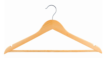 Вешалка деревянная, флокированная Рыжий кот 107907