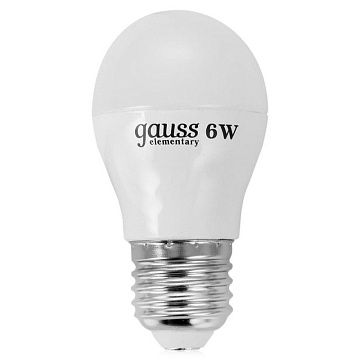 Лампа с/д Gauss Elementary Globe 6W E27 3000К 