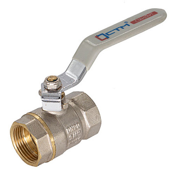 Кран шар. для воды 1" г/г рычаг, никель, CTM ПРОФИ