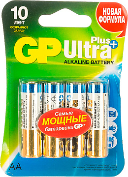 Элемент питания GP LR6 15AUPNEW-2CR4 ULTRA Plus 4бл