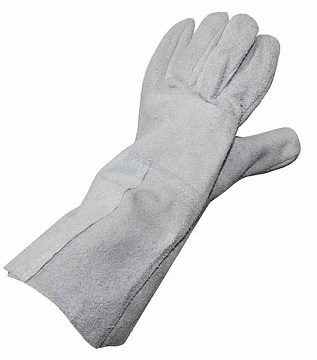 Краги спилковые пятипалые