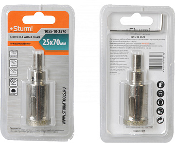 Коронка алмазная 25мм Sturm 1055-10-2570