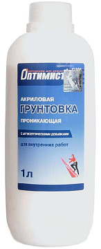 Грунтовка для вн. работ проник. акрил 1л (с.эт. 15) G101 Оптимист