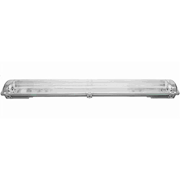 Свет-к линейный G13/T8 LE P IP65, 2*10W 0,6м, серый, прозр. расс-ль (8)